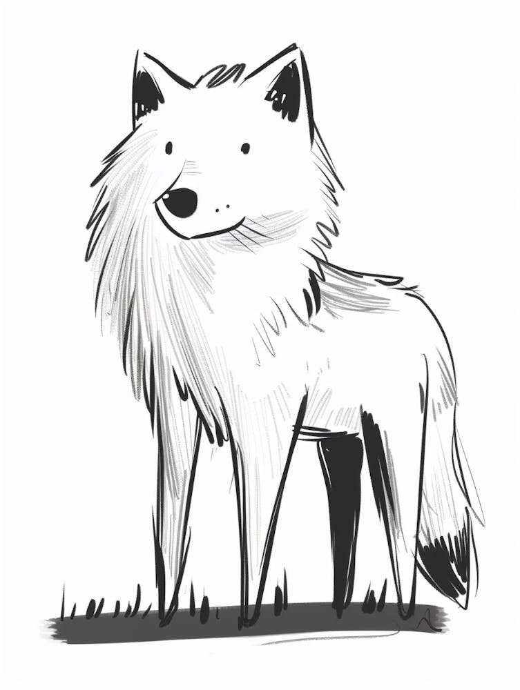 B&W Arctic Wolf