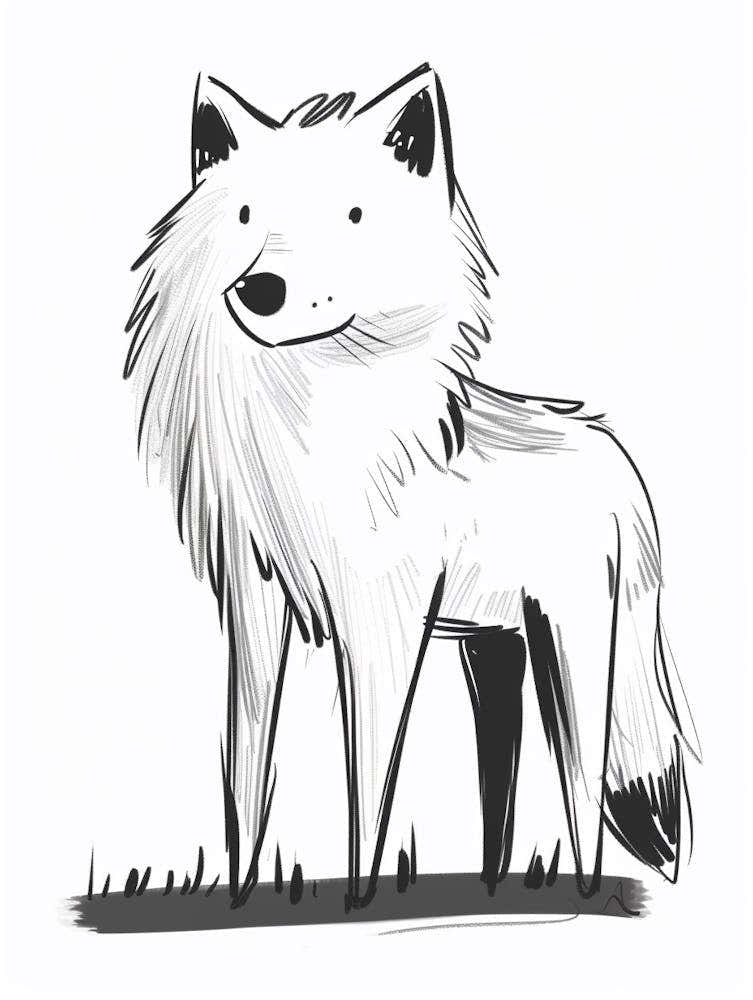 B&W Arctic Wolf