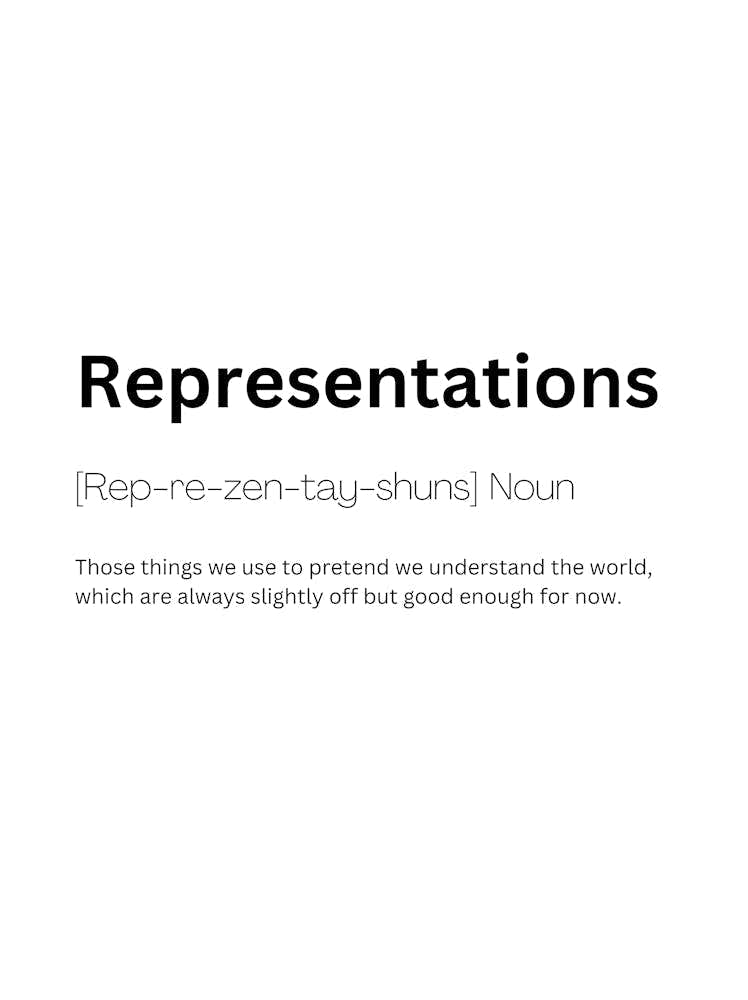 Representations Definition Meaning