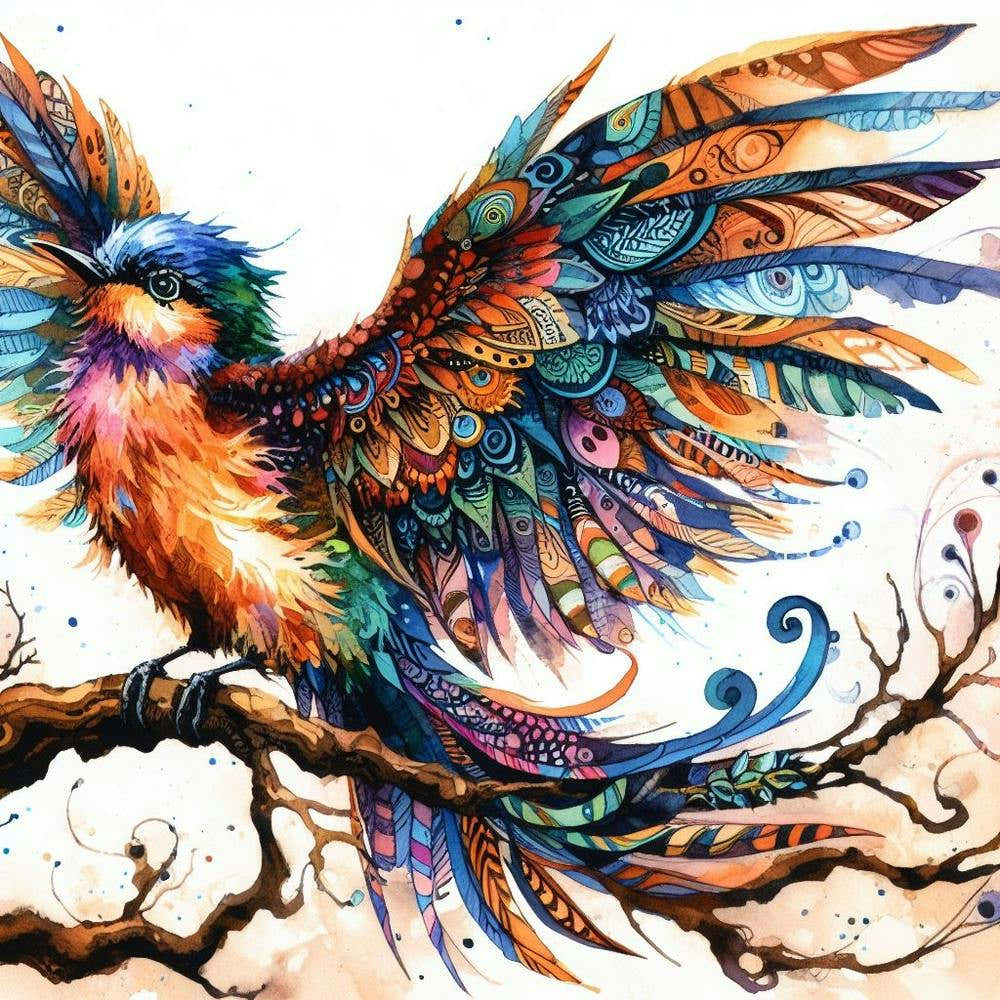 Bird with vibrant colour