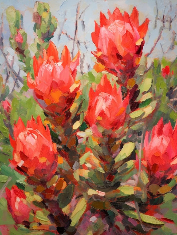 Cactus Painting Cylindropuntia Kleiniae 1