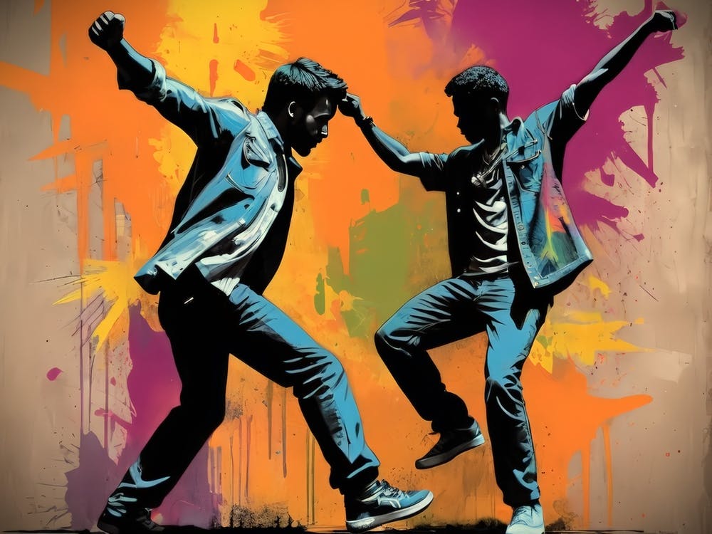 Two Men Dancing