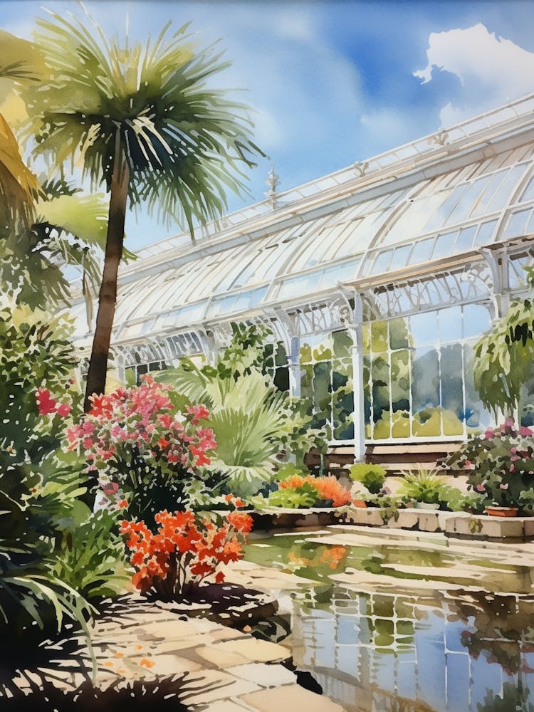 Kew Gardens Uk Watercolour 1
