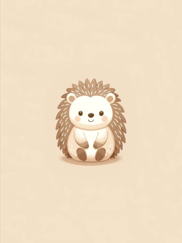 Hedgehog Woodland Themed Nursery Baby Shower Gift