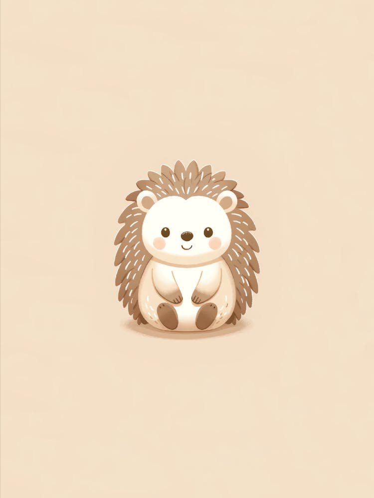 Hedgehog Woodland Themed Nursery Baby Shower Gift