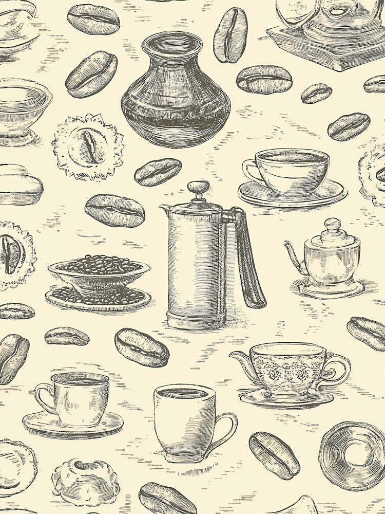 Coffee Pots And Cups