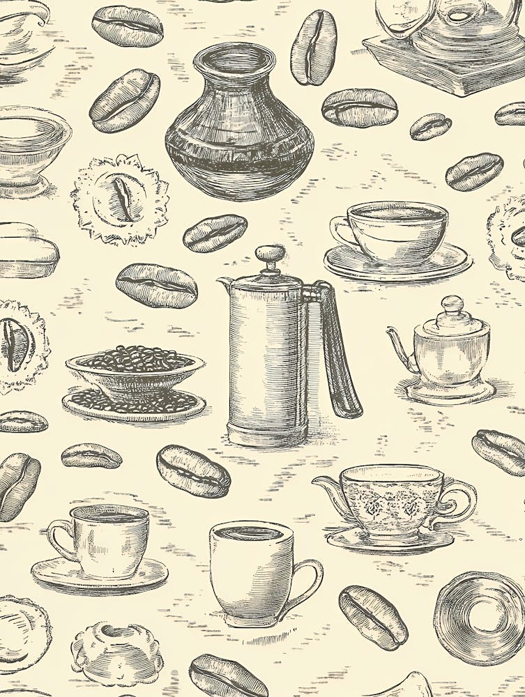 Coffee Pots And Cups