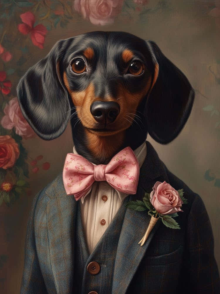 Dachshund Dapper Gentleman