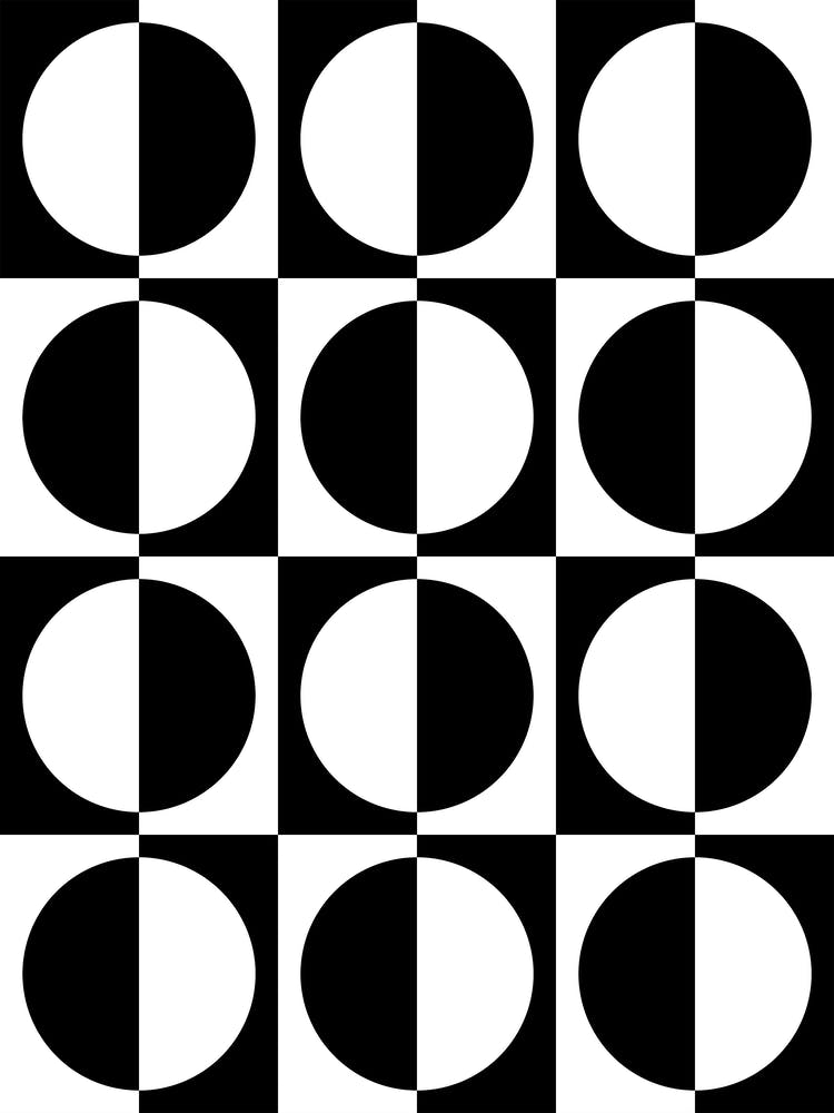 Retro Mid Century Modern Geometric Design 2