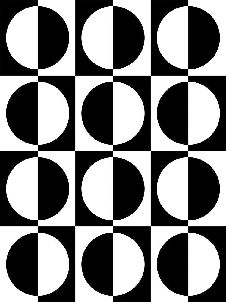 Retro Mid Century Modern Geometric Design 2