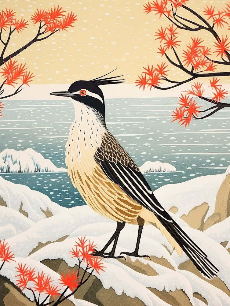 Bird Illustration Roadrunner 1