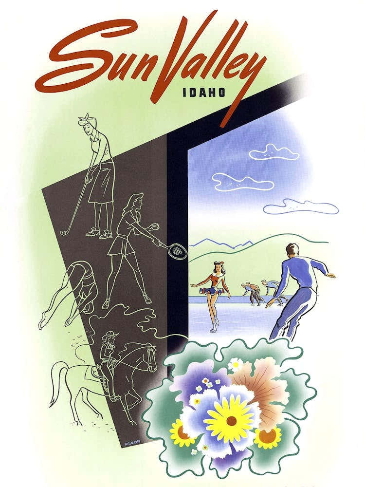 Ice Skating In Sun Valley, Idaho