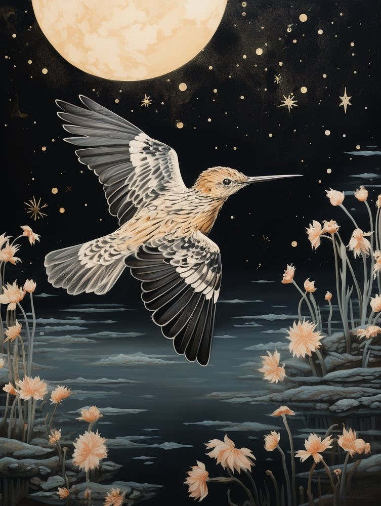 Hoopoe 1 Gold Detail Painting