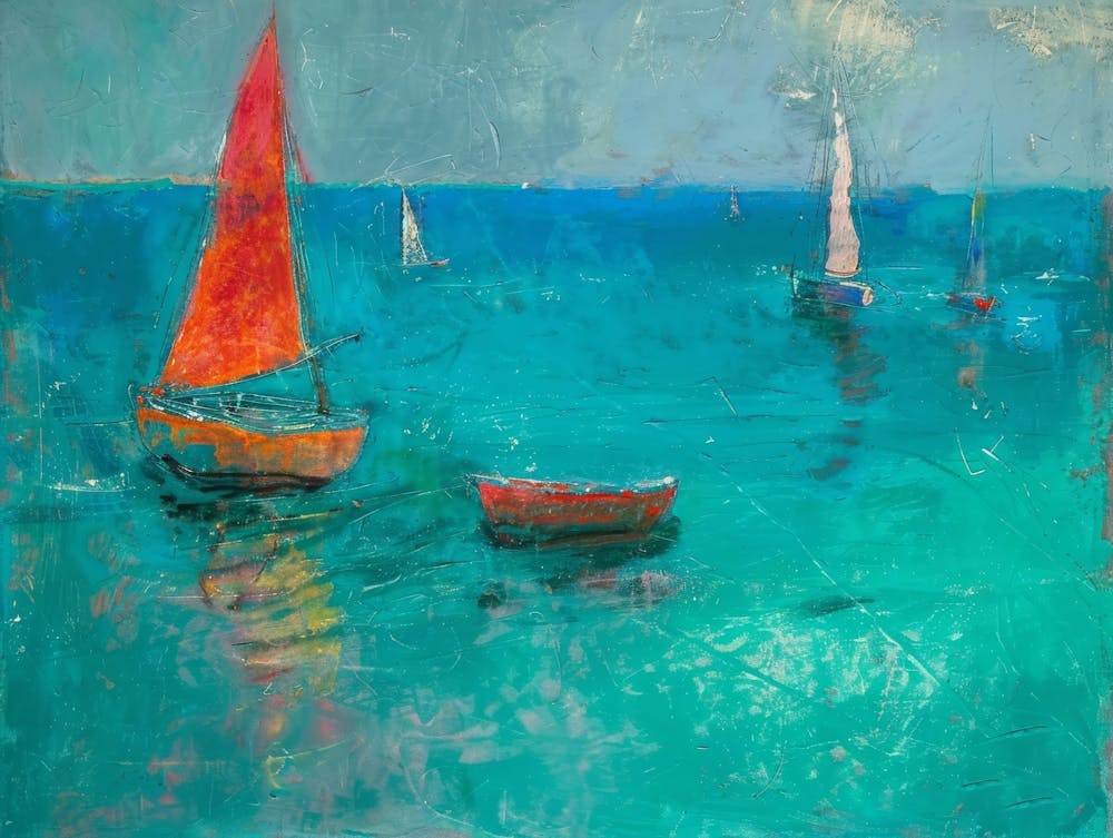 Sailboats In The Sea 13