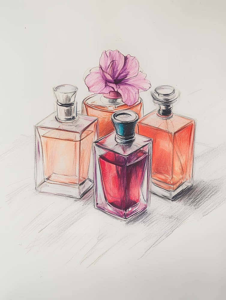 Three Perfume Bottles
