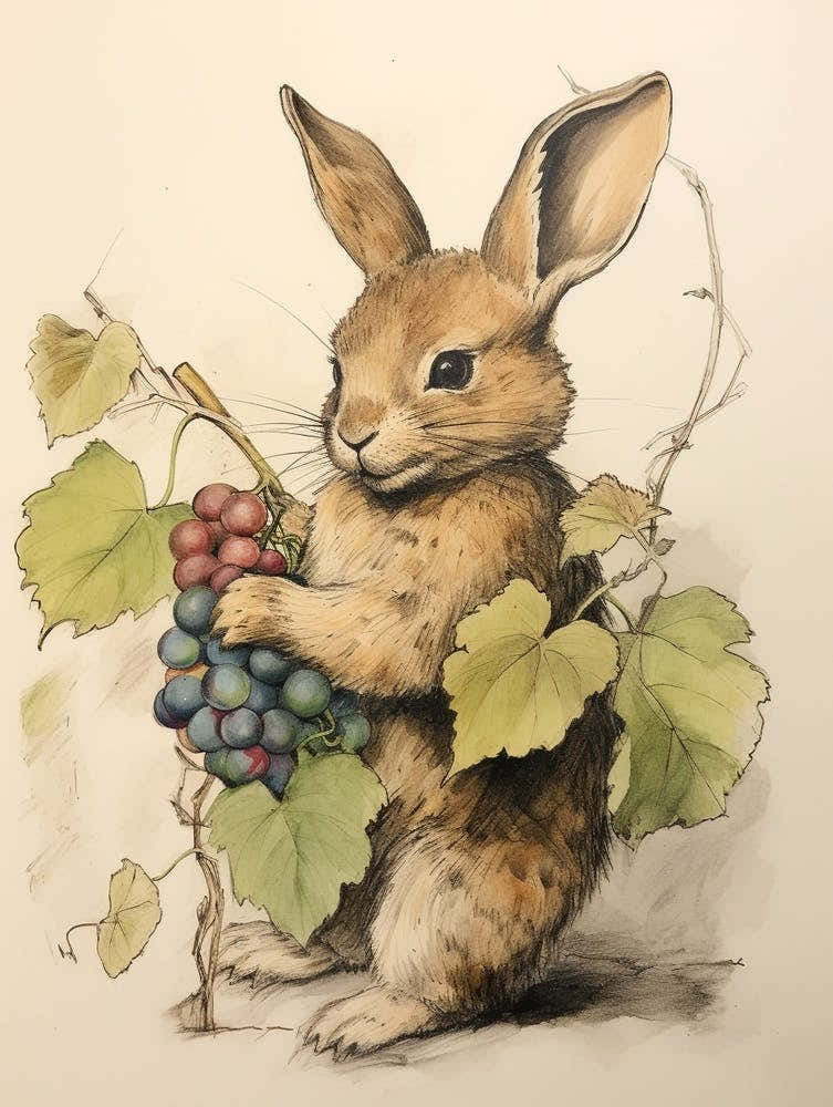 Storybook Animal Watercolour Rabbit 7