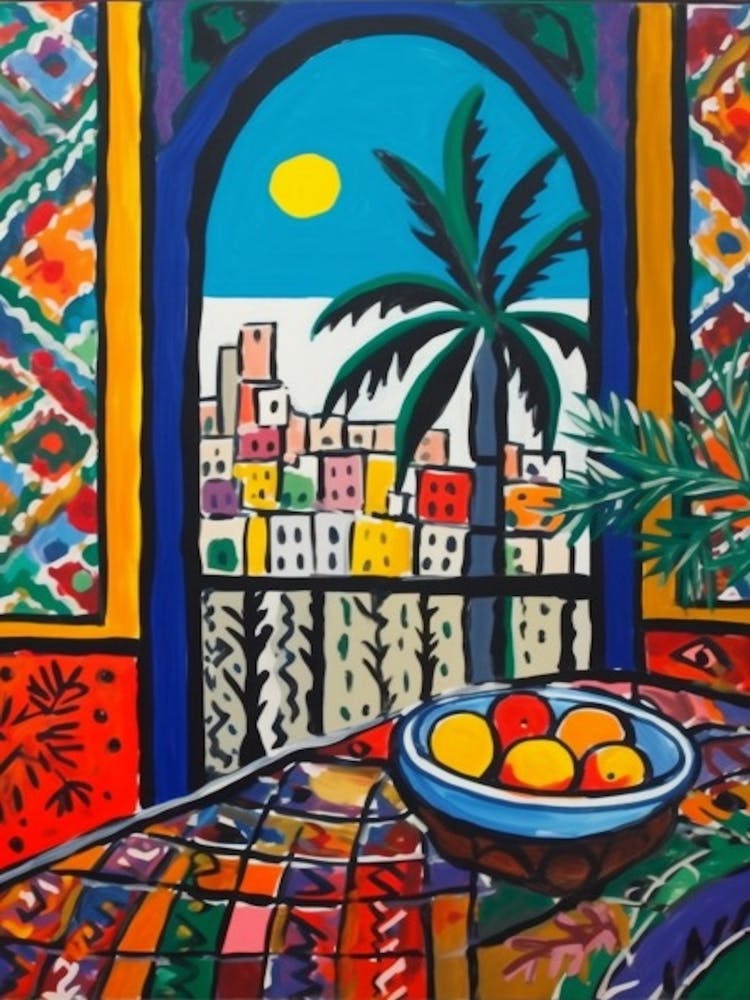 Window Dubai United Arab Emirates In The Style Of Matisse 2