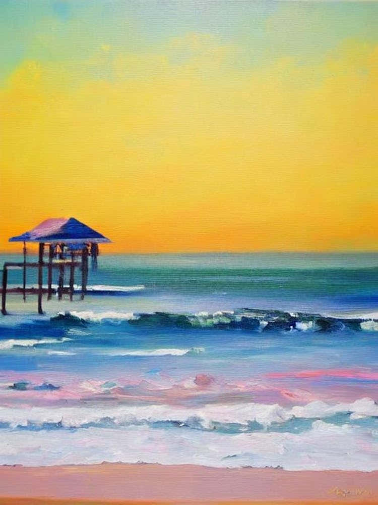 Icacos Beach, Puerto Rico Bright Abstract