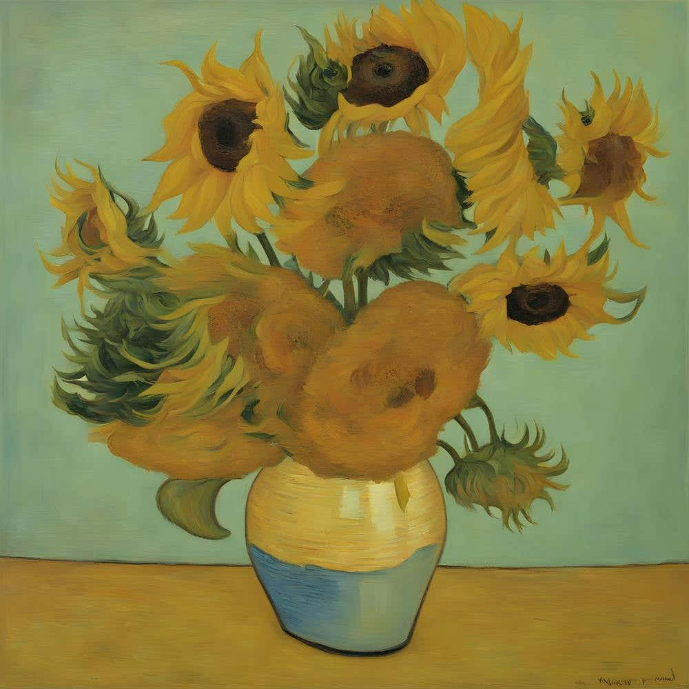 Sunflowers In A Vase 1