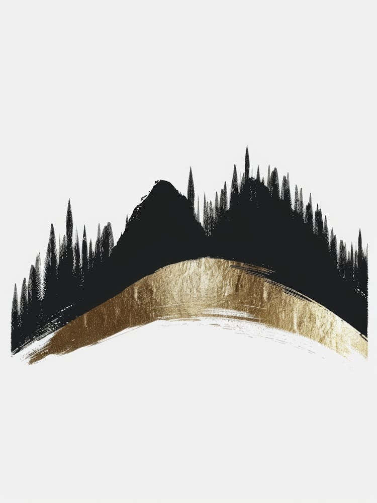 Black And Gold Canvas Print 13