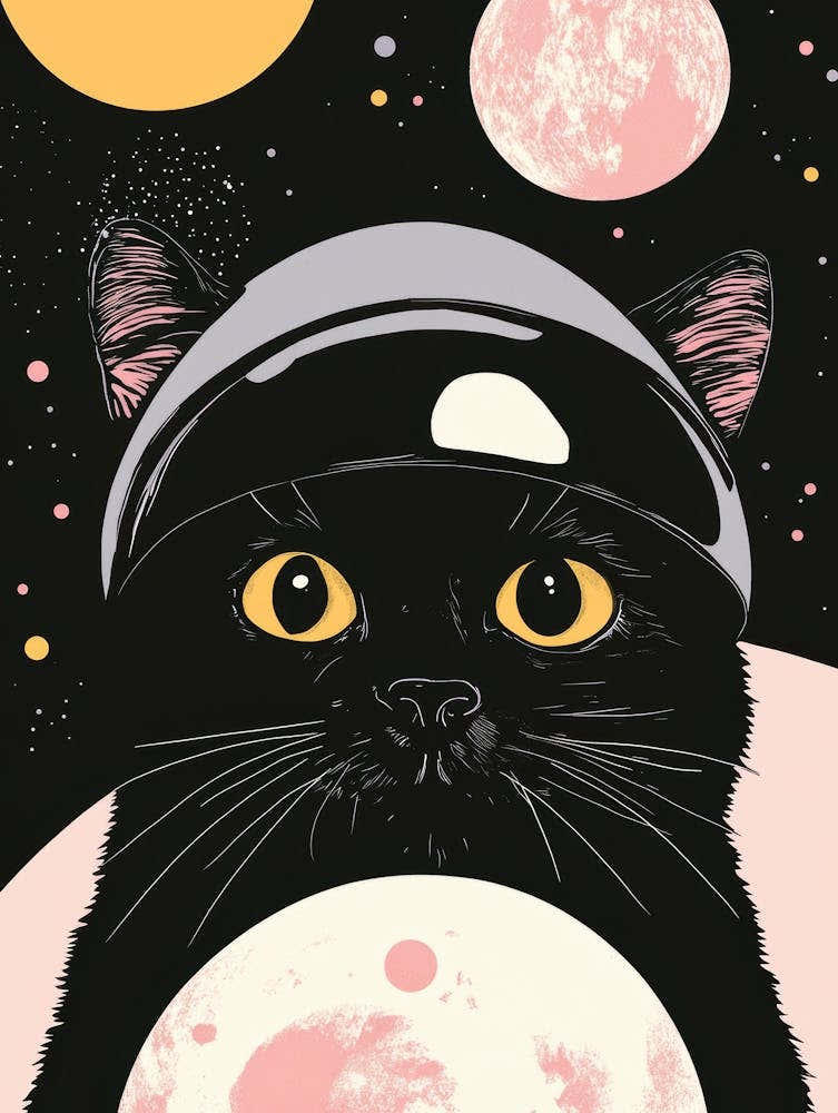 Black Cat In Space