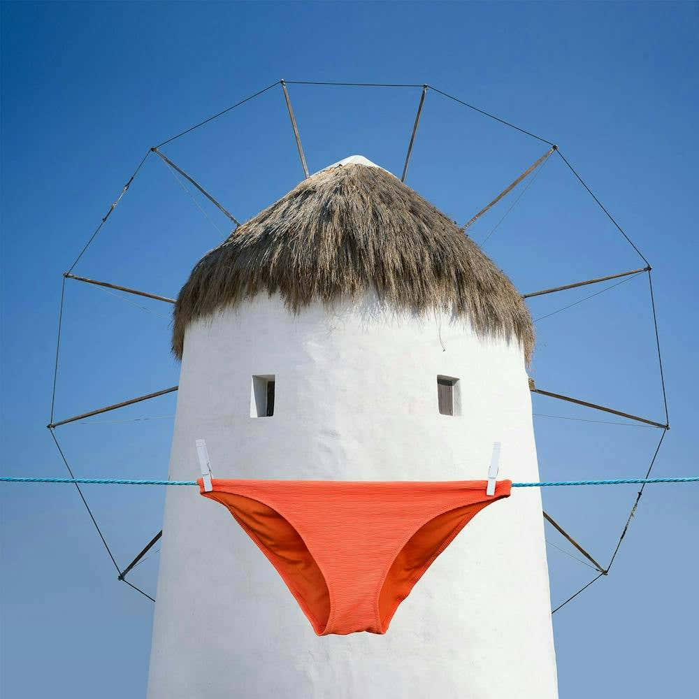 Windmill In Mykonos Laundry