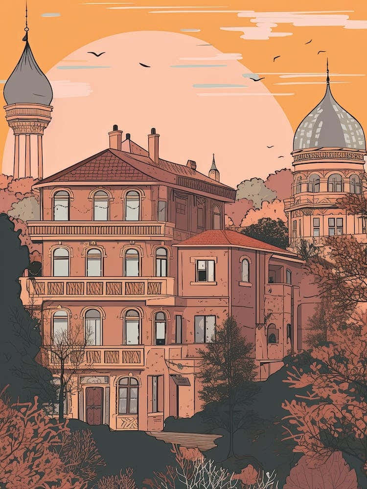 Ankara Turkey Travel Illustration 2