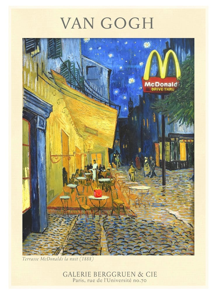 Van Gogh Cafe at Night - Parody