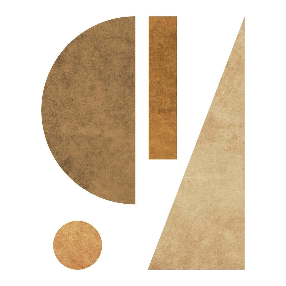 Geometric Harmony White 2 Square