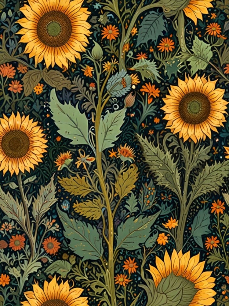 William Morris Sunflowers 7