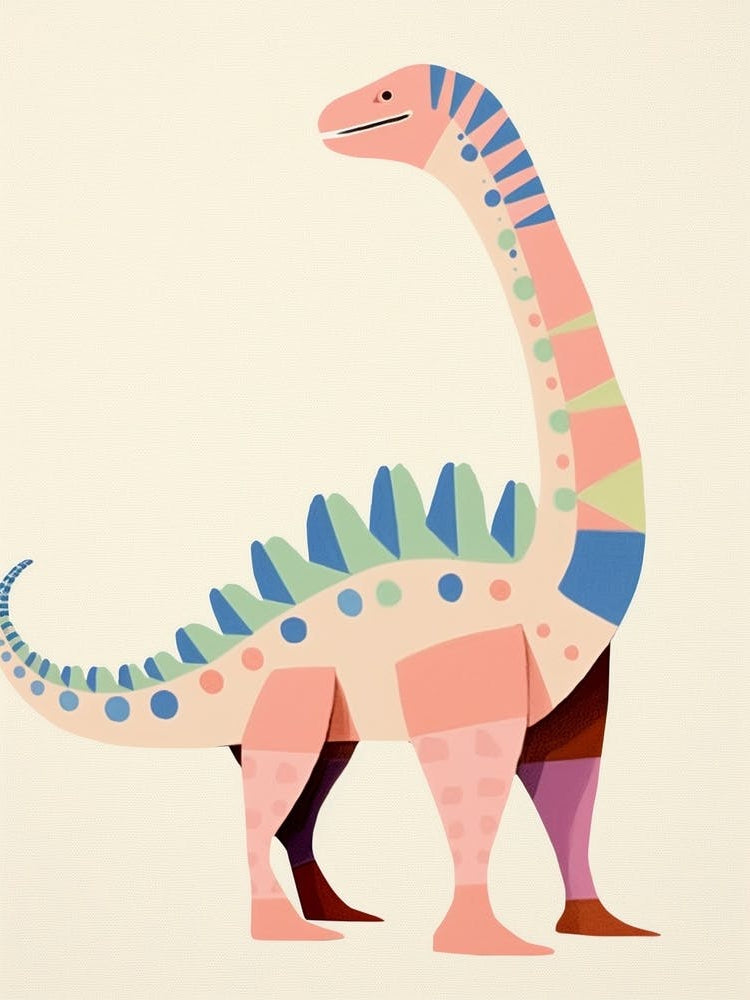 Nursery Dinosaur Art Spinosaurus 3