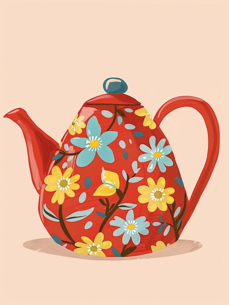 Teapot With Flowers 9