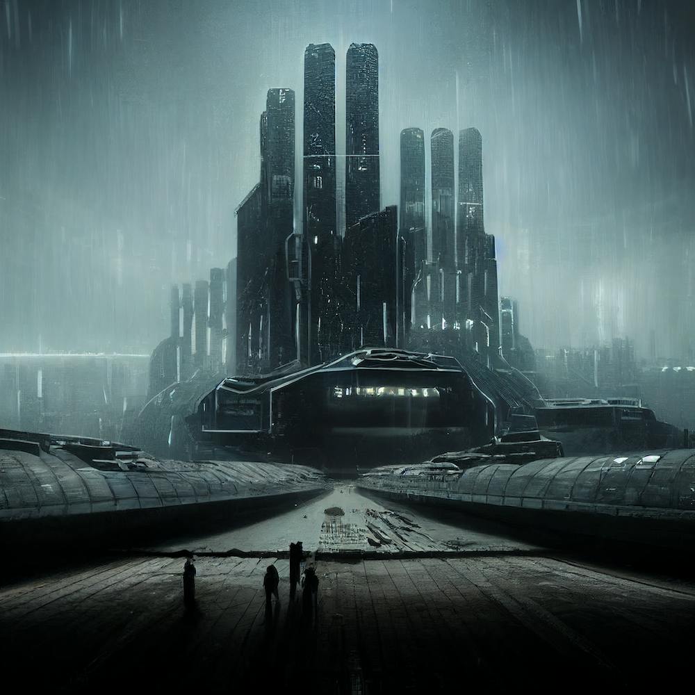 Futuristic Dystopian City