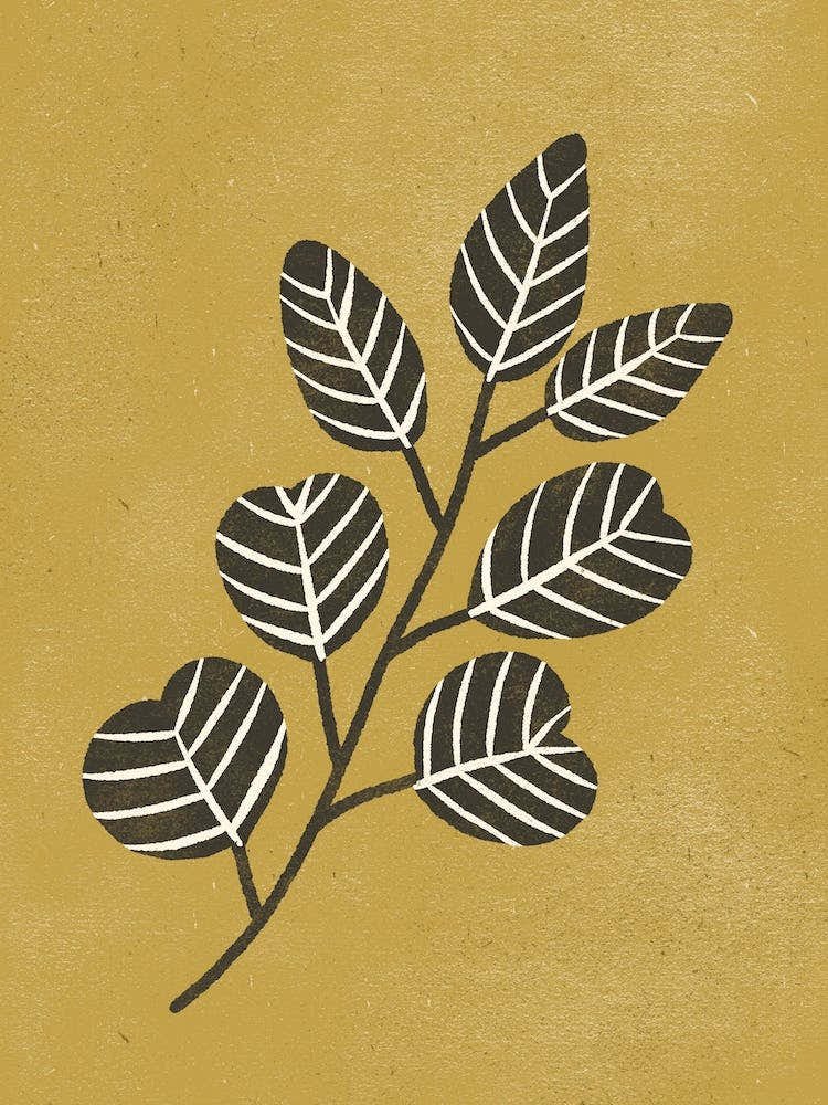 Eucalyptus Branch Ochre