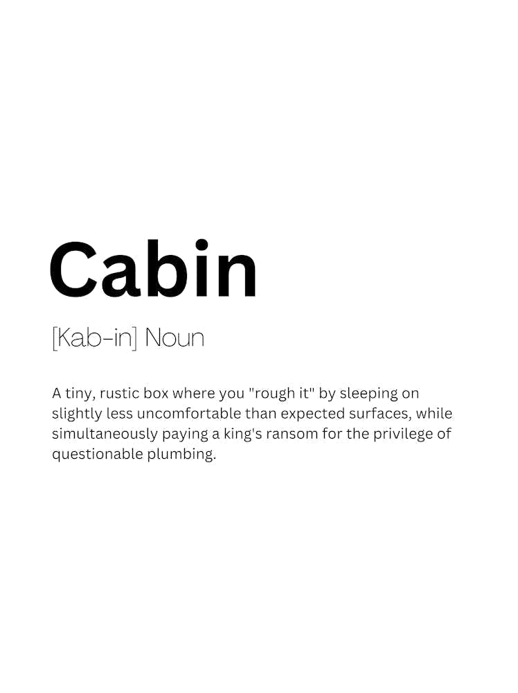 Cabin Definition Meaning