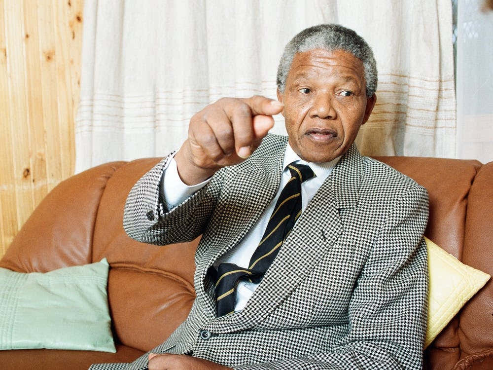 Nelson Mandela, 1990