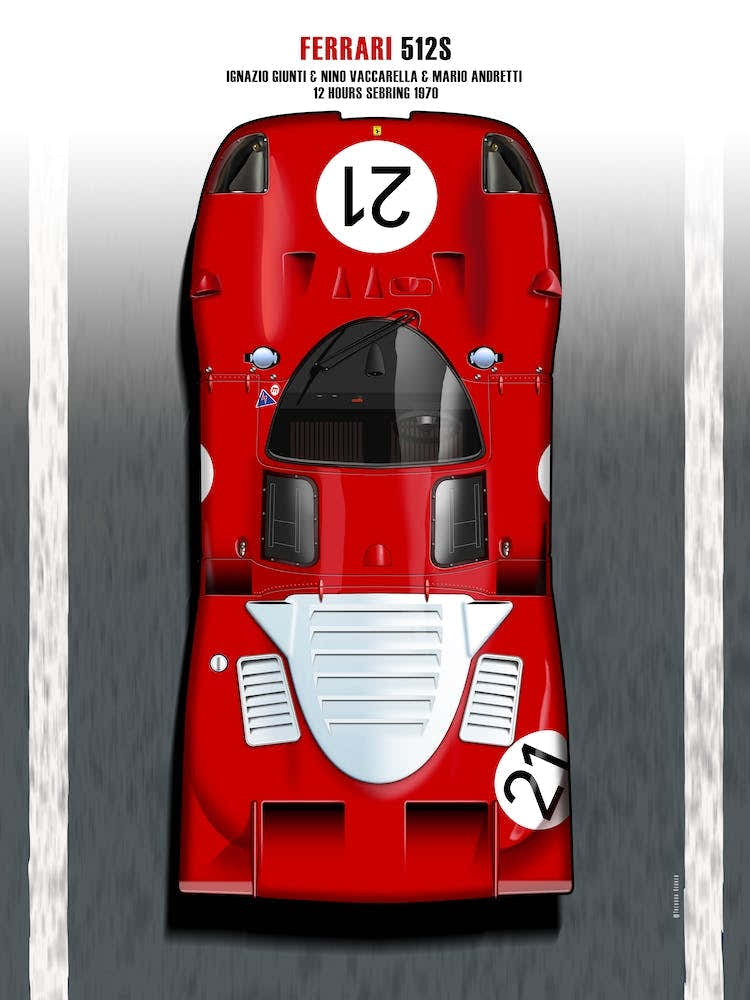 Vaccarella, Andretti, Ferrari 512S