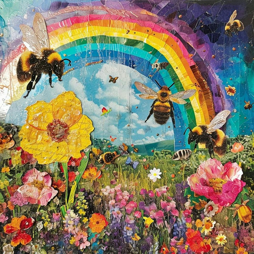 Kitsch Bee Collage 1