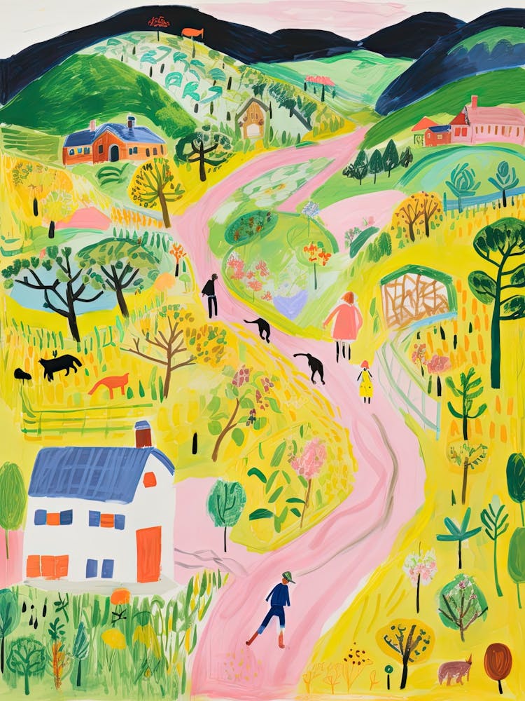 Blackberry Farm   Walland, Tennessee   Resort Storybook Illustration 1