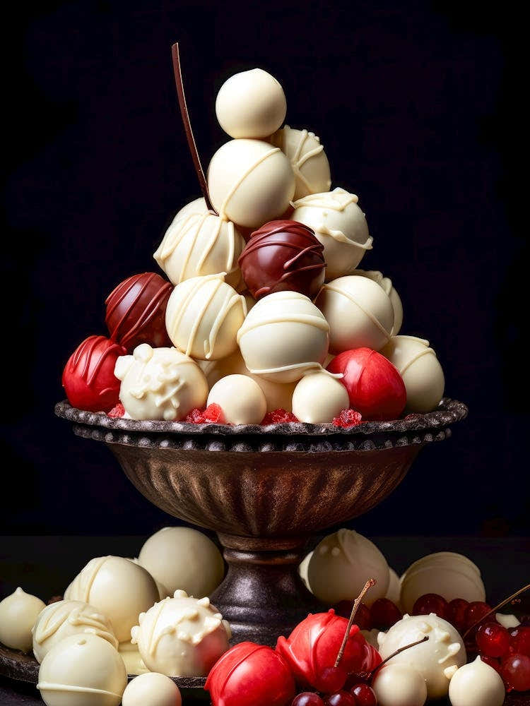 White Chocolate And Cranberries sweet food