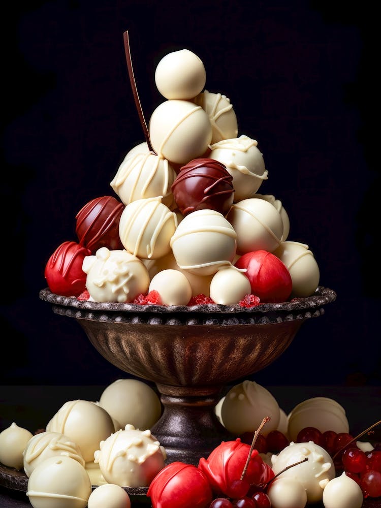 White Chocolate And Cranberries sweet food