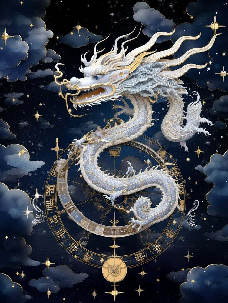 Dragon Elements Merged Illustration 8