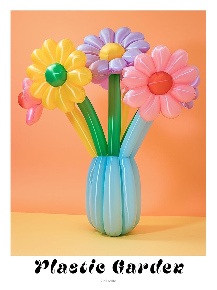 Dreamy Inflatable Flowers Poster Cineraria 5