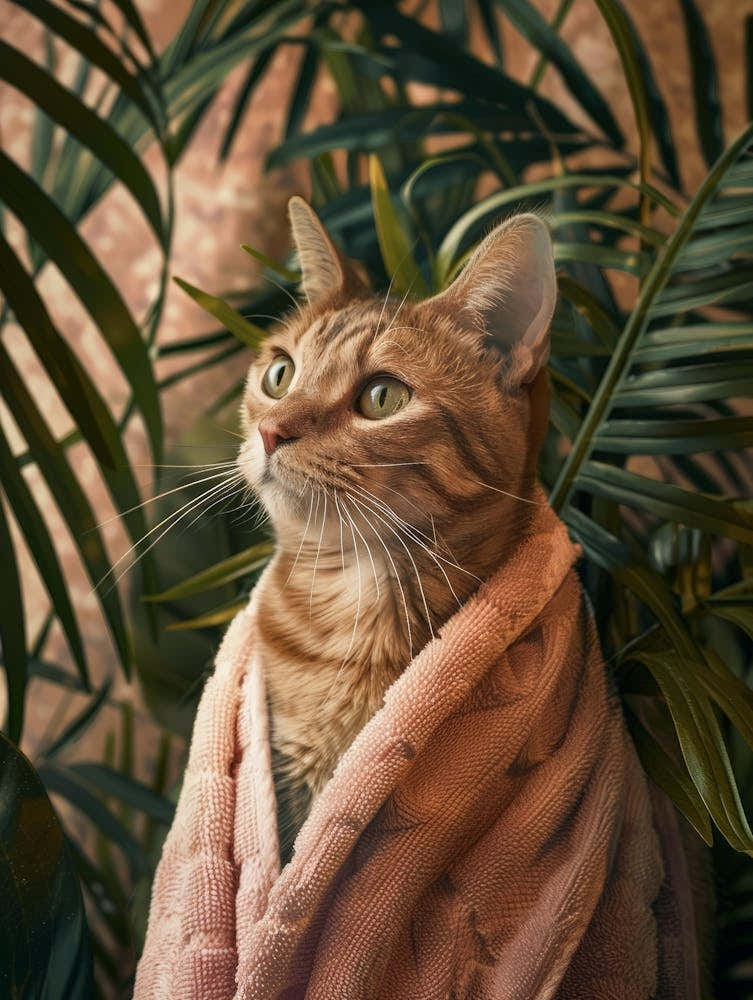 Cat In A Blanket