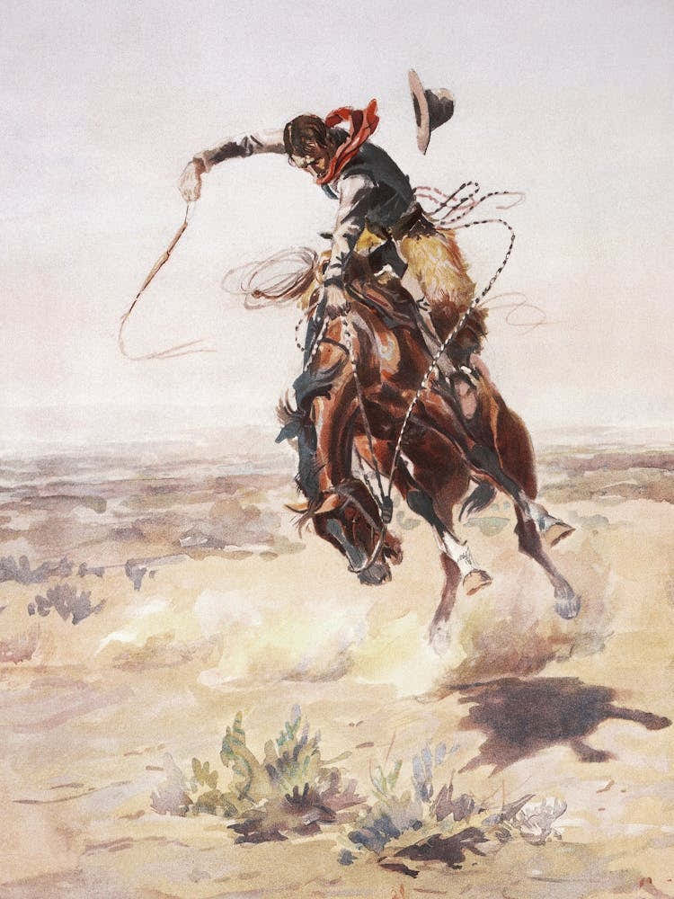 Vintage Cowboy Rider