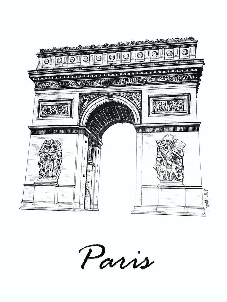 Fineliner Paris Landmark