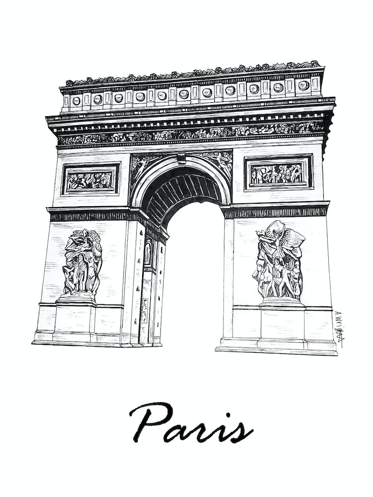 Fineliner Paris Landmark