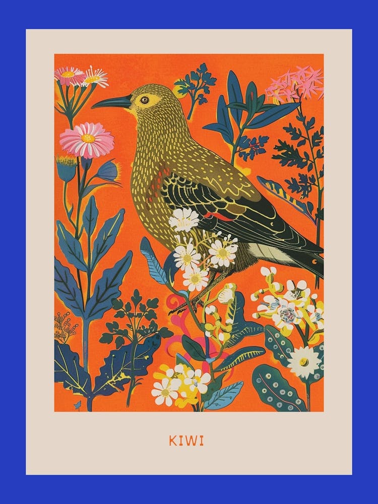 Spring Birds Poster Kiwi 2