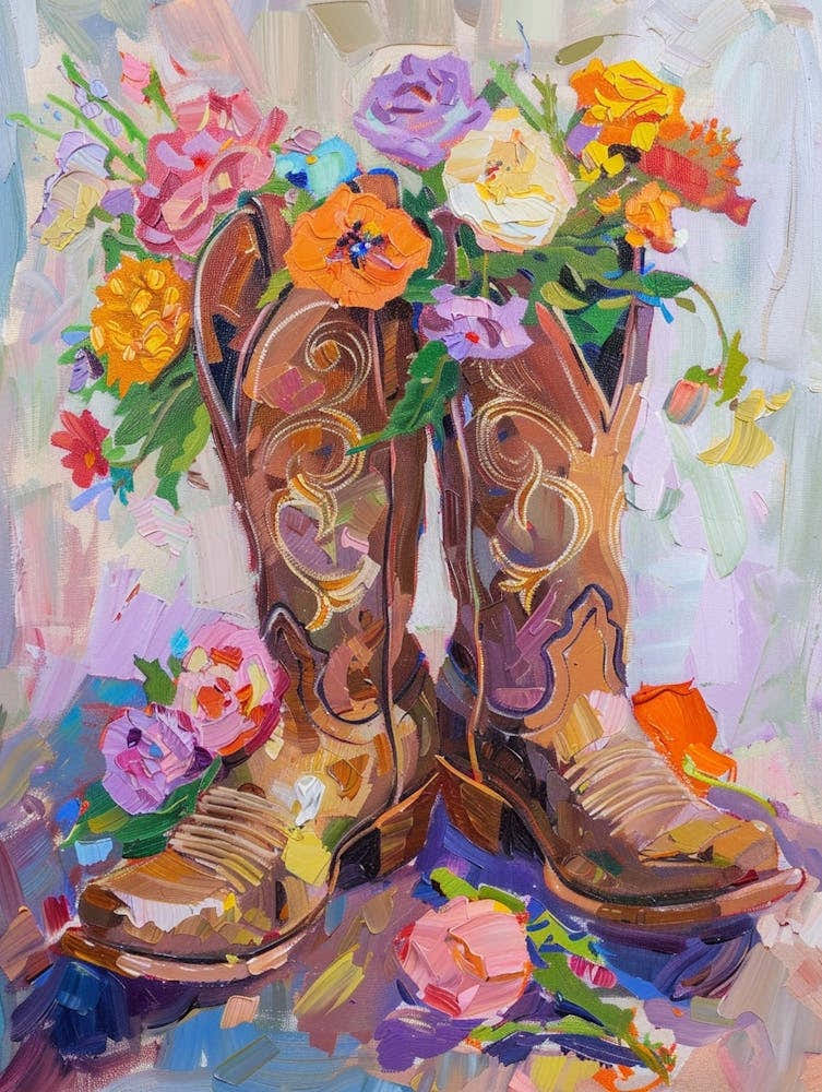 Cowboy Boots And Wildflowers 5