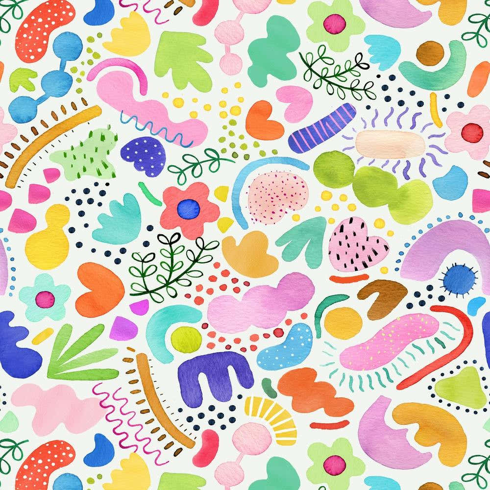 Playful Abstract Colourful Summer Square